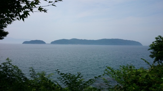 琵琶湖　沖島
